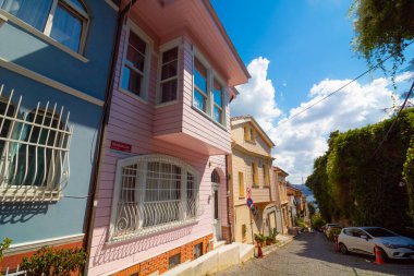 Arnavutkoy. Street in Arnavutkoy district in Besiktas Istanbul. Istanbul Turkey - 9.14.2021