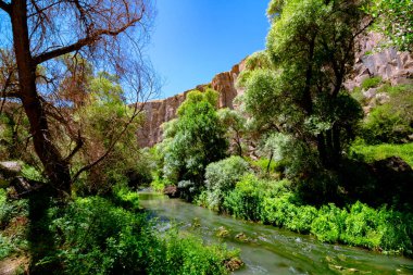 Ihlara Valley. Landscape of the Ihlara Valley in Aksaray Turkey. Natural beauties of Turkey background photo.