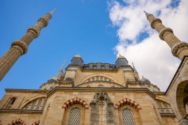 Selimiye Camii. İslami mimari arka plan fotoğrafı. Ramazan veya kandil veya laylat al-Qadr veya İslami arkaplan fotoğrafı.