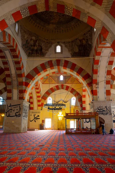 Vieille Mosquée Edirne Art Islamique Architecture Photo Fond Ramadan Kandil — Photo