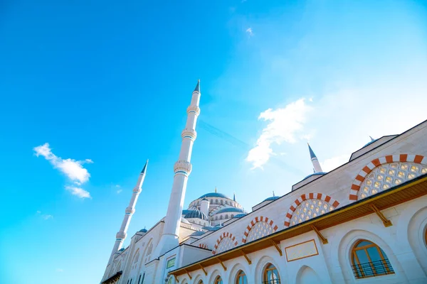 Camlica Mosque Istanbul Friday Pray Ramadan Kandil Islamic Background Photo — Stock Photo, Image