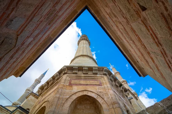 Islamskie Zdjęcie Tle Minaret Meczetu Selimiye Edirne Ramadan Lub Islamska — Zdjęcie stockowe