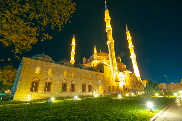 Contexte Islamique Mosquée Selimiye Nuit Ramadan Kandil Laylat Qadr Photo — Photo