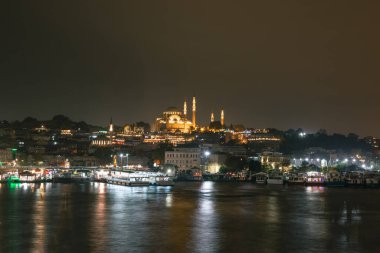 İstanbul. İstanbul 'da Süleyman Camii. Ramazan veya İslami arkaplan fotoğrafı.
