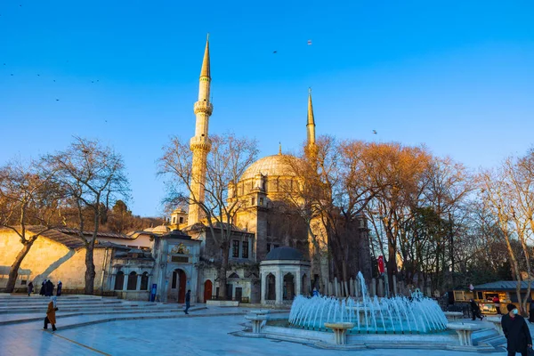 Mosquée Eyup Coucher Soleil Ramadan Istanbul Photo Fond Ramadan Kandil — Photo