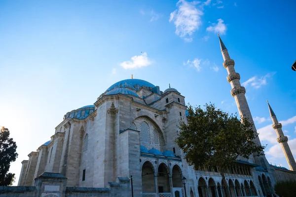 Рамадан Стамбуле Мечеть Сулеймание Стамбуле Рамадан Кандил Лейлат Аль Кадр — стоковое фото