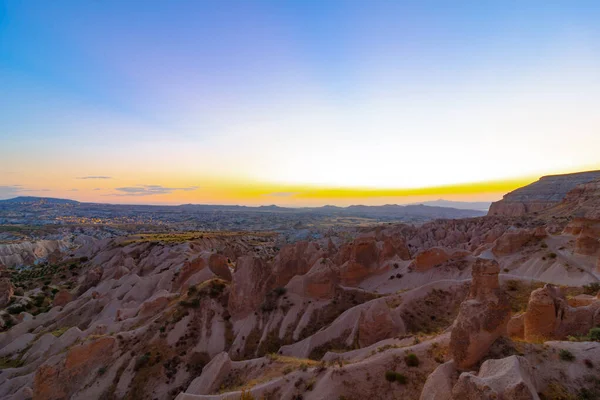 Kapadocja Widok Zachód Słońca Kapadocji Kizilcukur Valley Podróż Turcji Tle — Zdjęcie stockowe