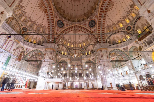 Laylat Qadr Vagy Kadir Gecesi Háttér Fotó Fatih Mecset Belseje — Stock Fotó