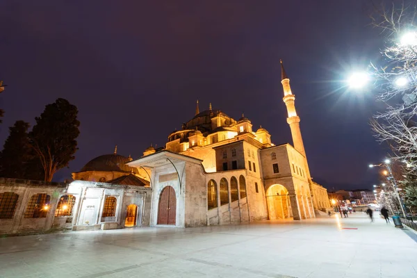 Mesquita Fátima Istambul Noite Ramadã Kadir Gecesi Fundo Mesquitas Istambul — Fotografia de Stock