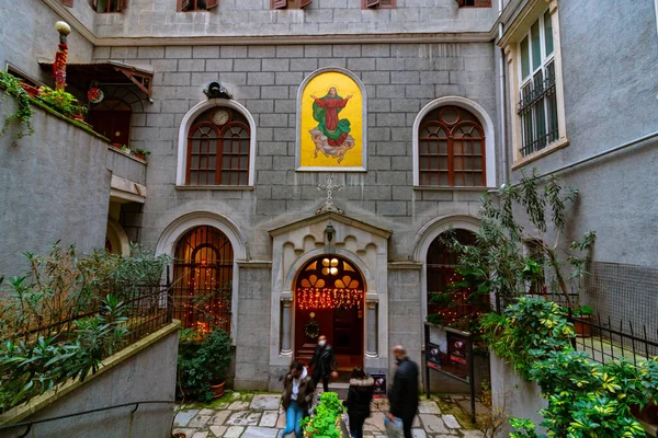 Mary Draperis Church Istiklal Istanbul Istanbul Turkey 2021 — Foto de Stock