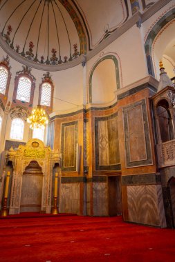 Molla Zeyrek Mosque in Istanbul. Former Byzantine church. Istanbul Turkey - 10.15.2021