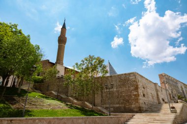 Konya Alaaddin Keykubad Camii. Anadolu 'da Seljuk Mimarlık. İslami veya ramazan veya kandil veya laylat al-Qadr veya kadir gecesi arkaplan fotoğrafı.