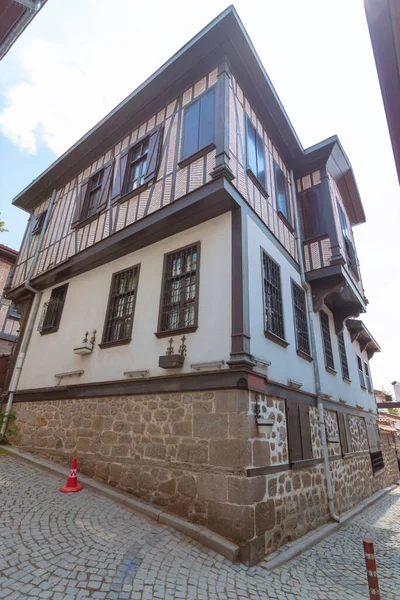 Casa Tradicional Turca Castelo Ancara Foto Conceito Arquitetura Otomana Viagem — Fotografia de Stock