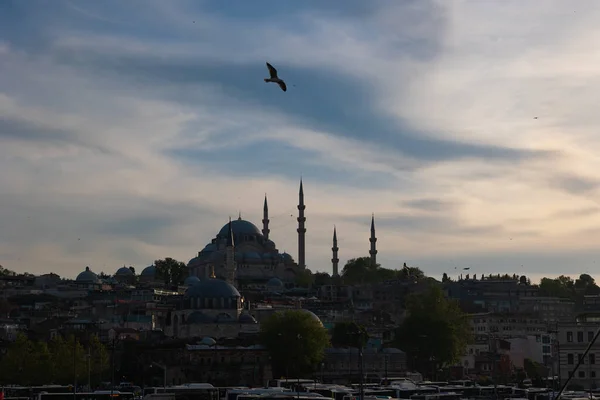Suleymaniye Moskén Moskéer Istanbul Islamisk Bakgrund Foto Ramadan Eller Laylat — Stockfoto
