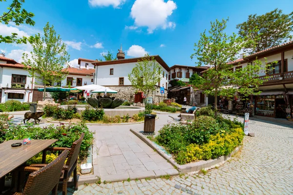 Park Het Kasteel Van Ankara Met Traditionele Turkse Huizen Ankara — Stockfoto