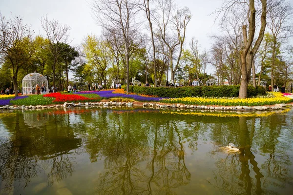 Emirgan Park Emirgan Korusu Istanbul Spring Time Istanbul Turkey 2022 — Stock Photo, Image