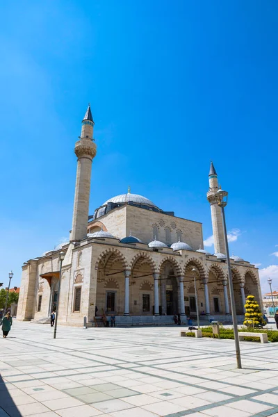 Konya Sultan Selim Moskén Moskén Vertikal Bakgrund Foto Ramadan Eller — Stockfoto