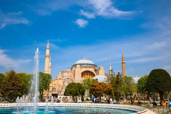 Travel Istanbul Background Photo Hagia Sophia Ayasofya Daytime Istanbul Turkey — Stock Photo, Image