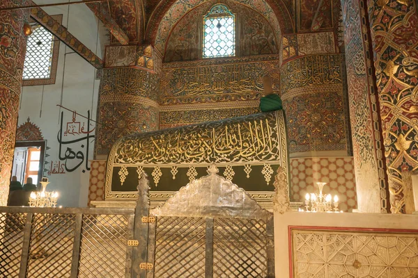 Túmulo Rumi Konya Túmulo Mausoléu Mevlana Celaleddin Rumi Konya Turquia — Fotografia de Stock