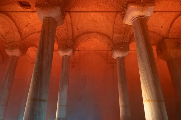Columns Architectural Vaults Basilica Cistern Byzantine Architecture Landmarks Istanbul — Foto de Stock