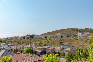 San Marcos, Kaliforniya 'daki Double Peak Park' taki Hillside yerleşim bölgesi.