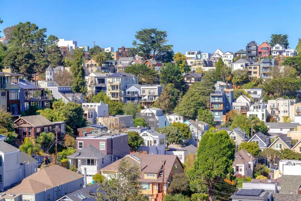 Blick Von Oben Auf Ein Wohnhaus San Francisco Kalifornien San — Stockfoto