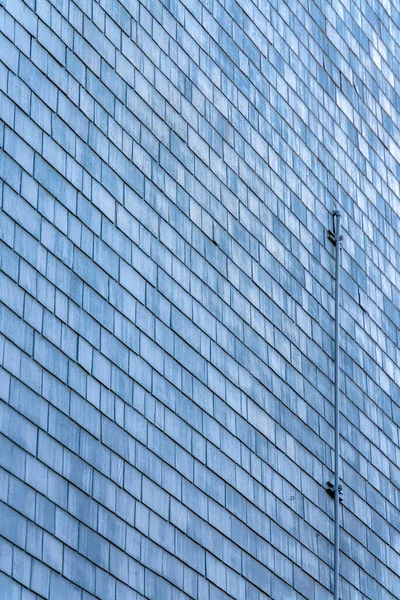 Betonowa Ściana Budynku San Francisco Kalifornii Metalowymi Rurami Zewnątrz Szary — Zdjęcie stockowe