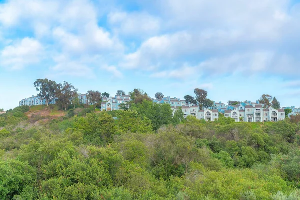 Carlsbad Neighborhood Top Slope San Diego California Townhouses Mountain Light —  Fotos de Stock