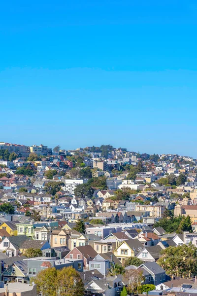 Dense Houses San Francisco California High Angle View View Roofs — Stock Fotó