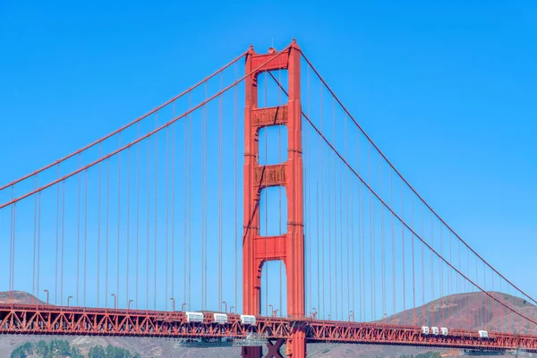 Golden Gate Bridge Tower San Francisco California Golden Gate Bridge — Stock fotografie