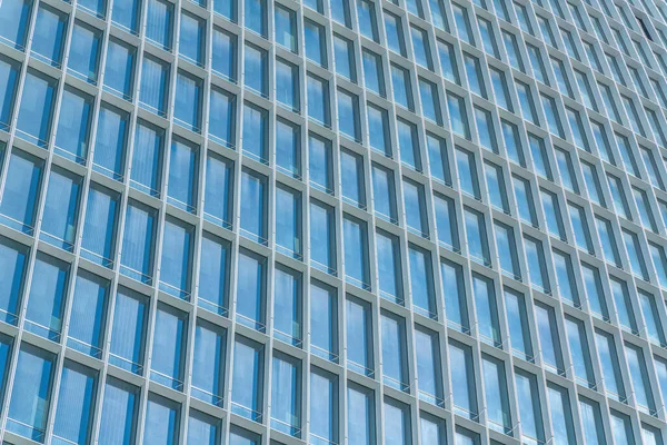 Austin Teksas Cephesinde Camdan Pencereleri Olan Modern Bir Binası Güneşli — Stok fotoğraf