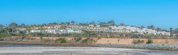 Del Mar Kalifornia Panorama Apartamentów Domów Wzdłuż Laguny San Dieguito — Zdjęcie stockowe