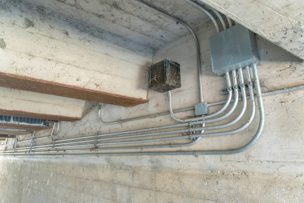 San Antonio Texas Conducte Electrice Sub Pod Vedere Liniilor Conducte — Fotografie, imagine de stoc