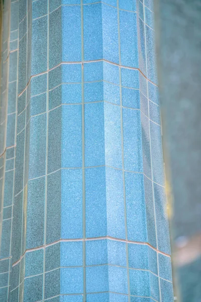 Pilares Azulejos Brillantes Edificio Centro Tucson Arizona Primer Plano Las — Foto de Stock