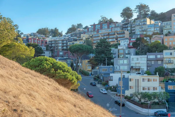 Blick Auf Das Wohngebiet Vom Kate Hill Park San Francisco — Stockfoto