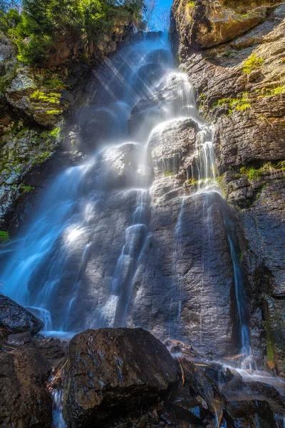 Waterfall Bystre Κοντά Στο Χωριό Hrinova Στην Κεντρική Σλοβακία Ευρώπη — Φωτογραφία Αρχείου