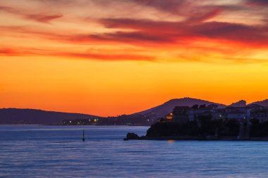 Stobrec tarihi köyü, Split şehrinin bir parçası. Adriyatik Denizi, Hırvatistan ve Avrupa 'daki turizm beldesi.