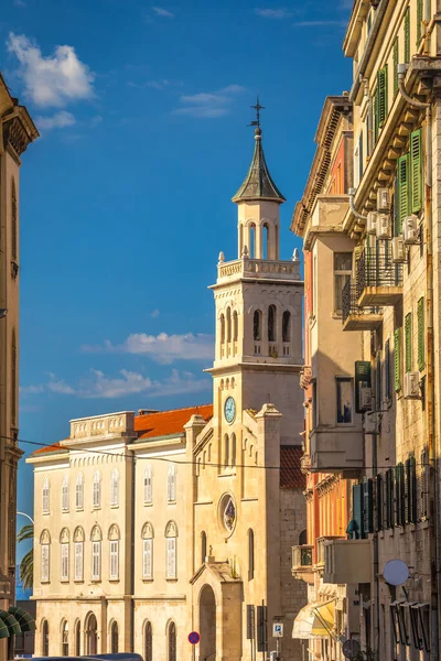 Igreja Mosteiro São Francisco Centro Histórico Split Cidade Croácia Europa — Fotografia de Stock