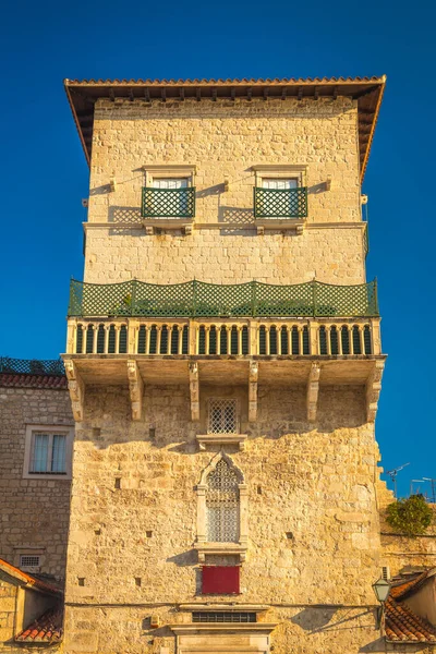 Architecture Old House Historical Centre Trogir Town Croatia Europe — Stock Photo, Image