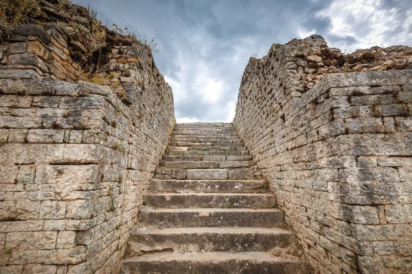 Archäologische Ruinen Römischer Siedlungsgebäude Solin Der Nähe Der Stadt Split — Stockfoto