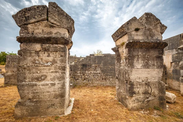 Archeologische Ruïnes Van Romeinse Nederzettingen Solin Buurt Van Split Kroatië — Stockfoto