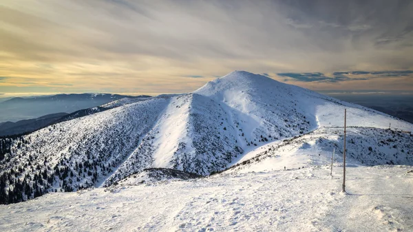 Landscape Winter Snowy Mountains Mala Fatra National Park Slovakia Europe — Stock Photo, Image