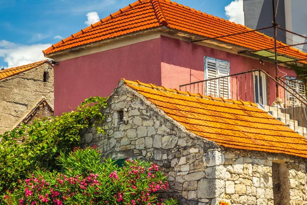 Altes Steinhaus Dorf Podstrana Der Nähe Der Stadt Split Kroatien — Stockfoto