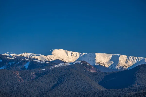 Karlı Tepe Low Tatras Dağlarındaki Chabenec Slovakya Avrupa — Stok fotoğraf