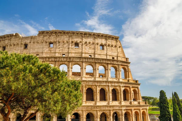 Das Amphitheater Des Kolosseums Zentrum Der Stadt Rom Italien Europa — Stockfoto