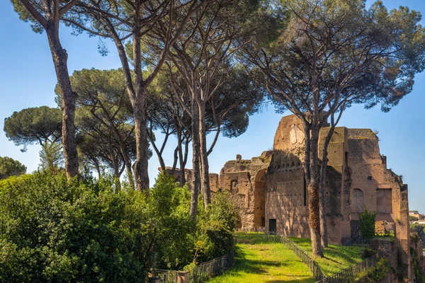 Ancient Roman Buildings Palatine Hill Roman Forum Historic Centre Rome — Stock Photo, Image