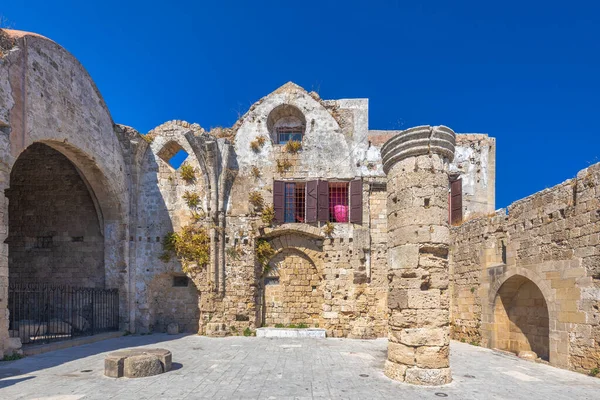 Church Virgin Mary Burgh Historic Centre Rhodes Town Greece Europe — Foto de Stock