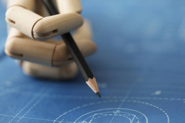 Planlı mavi kağıt