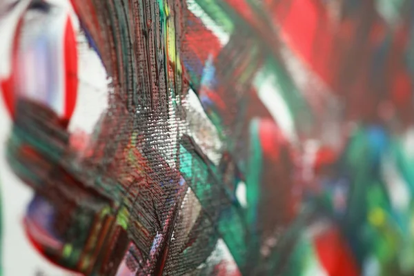 Absztrakt olajfestett stroke vászonra egyedi látás a festészet — Stock Fotó