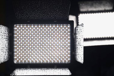 LED ışıklandırma, lamba fikstürü ışık kaynağı, LED paneli yakın çekim